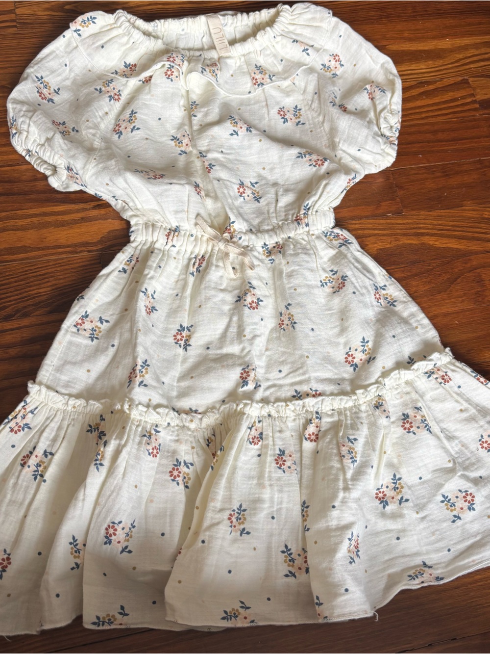 Liilu ditsy floral polka dot summer dress 4y